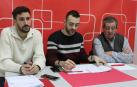 Ibai Crespo, en la directiva del PSN; y los ediles Jorge Crespo e Ignacio Sanz de Galdeano.