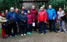 Un grupo de voluntarios del belén viviente, en el parque municipal donde se escenificará el acto.
