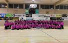 Los integrantes del Club de Patinaje Artístico Noáin, que cuenta con una cantera de unos 150 inscritos.