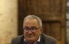 El presidente de Osasuna, Luis Sabalza, en un momento de la entrevista con este periódico.