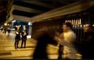 Momento de la agresión en el exterior de la discoteca Canalla de Pamplona.