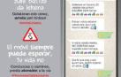Marcapáginas en Navarra contra el uso del móvil conduciendo