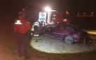 Una mujer herida grave en un accidente en Legaria