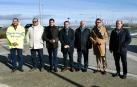 Visita del Gobierno de La Rioja en la carretera LR-134 entre Calahorra y San Adrián.