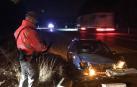 Un joven de Olite, herido tras salirse de la carretera y chocar en la N-121