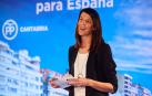 La candidata a la Presidencia de Cantabria, Ruth Beitia, durante el acto de presentación del Partido Popular de su candidatura.