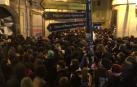 Manifestación en Pamplona en apoyo al gaztetxe Maravillas