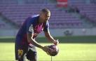 Kevin Prince Boateng, presentado como nuevo jugador del FC Barcelona