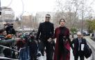 Cristiano Ronaldo hace el 'paseíllo' junto a Georgina en su llegada a la Audiencia