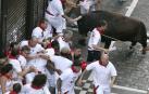 ​Tres de los heridos en el encierro de hoy corrían por primera vez en Pamplona