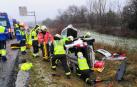 Un trasladado al CHN tras un accidente entre un camión y dos coches en Lekunberri