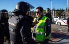 Retenciones en el centro de Madrid por la marcha de taxistas