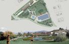 Recreación de las piscinas recogida en el proyecto elegido.