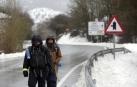 La alerta por nieve afecta al centro y al norte de la Comunidad foral
