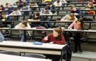 Estudiantes, durante una edición anterior de las pruebas de la Olimpiada Matemática.