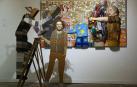 Tres de las obras de la exposición Encuentros por afinidades. A la izquierda, las esculturas Dolo y Sole, mientras que detrás está la pieza Con Judith Scott.
