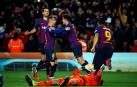 El Barcelona golea al Sevilla y se clasifica para semifinales