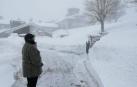 Nieve de postal... y de molestias en el norte de Navarra