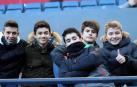 Imágenes del búscate en la grada del Osasuna-Granada