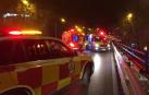 Efectivos de Emergencias de Madrid, en el lugar del accidente.