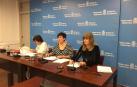 Las consejeras Beaumont, María Solana y Ana Ollo.