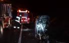 Un herido tras salirse de la vía en la ronda a su paso por Arre