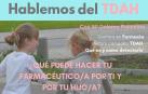 Cartel de la charla en el COFNA sobre TDAH.