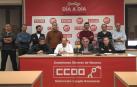Representantes de UGT y CC OO defienden el convenio de empresa TCC