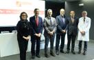 Rosario Luquin (IdisNA), José Andrés Gómez (CUN), Alfonso Carlosena (UPNA), Fernando Domínguez (consejero), Alfonso Sánchez Tabernero (UN), Antonio Merino (CHN).