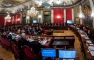Vista general de la Sala de Plenos del Tribunal Supremo donde hoy se ha iniciado el juicio del "procés".