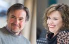 Los candidatos a las primarias del PSN en Tudela, Julio Palacios y Silvia Cepas.