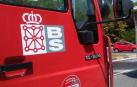 Dos trasladados tras el incendio de una campana extractora en Buztintxuri