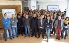 Asistentes a la inauguración en Pamplona de la academia “traininghaus” de formación en edificios de consumo casi nulo-pasivo