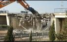 Derribo del puente de la N-121-C en Tudela