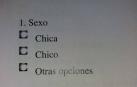 La primera pregunta del cuestionario para alumnos de 9 años