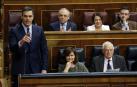 El presidente de Gobierno, Pedro Sánchez, interviene durante la sesión de control al Gobierno en el Congreso.