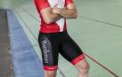 Juan Peralta, en el Velódromo Miguel Induráin de Tafalla.