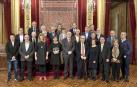 Recepción en el Salón del Trono a integrantes de Euskaltzaindia.
