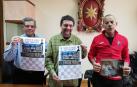 El edil de Deportes de Estella, Ignacio Sanz de Galdeano, Alfredo Ruiz Turrillas e Iñaki Sáez.