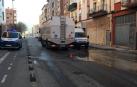 Revienta una tubería de agua en la calle Canal de Pamplona