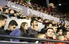 Imágenes del búscate en la grada del Osasuna-Zaragoza
