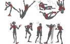 Detalles de dibujos de Spiderman creados por Jesús Alonso Iglesias para la película 'Spider-Man: Un nuevo universo'.