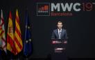 El Rey reivindica en el MWC ante Torra que España es una democracia plena