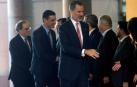 Felipe VI, Sánchez y Torra inauguran el Mobile, la mayor feria del móvil del mundo