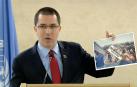 Captura del vídeo institucional de la ONU, del ministro de Relaciones Exteriores de Venezuela, Jorge Arreaza, durante su intervención en el Consejo de Derechos Humanos de la ONU, en la que una veintena de gobiernos boicotiearon su discurso y abandonaron la sala apenas éste ingreso en ella.