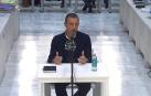 Imagen captada de la señal institucional de la Audiencia Nacional del expresidente del Fútbol Club Barcelona Sandro Rosell.