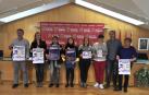 Representantes municipales y de colectivos feministas de Tafalla en la presentación del programa.