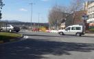 El carril cortado ahora al tráfico es el de entrada a Barañáin, a la altura del instituto.
