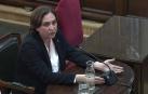 Captura de la señal institucional del Tribunal Supremo de la alcaldesa de Barcelona, Ada Colau, durante su declaración como testigo en el juicio del procés en el Tribunal Supremo.