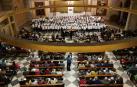 Imagen de uno de los conciertos de la obra 'Per Agrum' celebrados en la parroquia de San Antonio de Pamplona.
